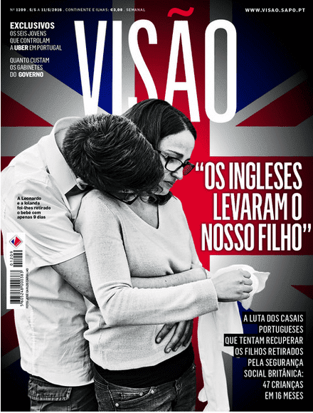 Portuguese Media front page visa magazine